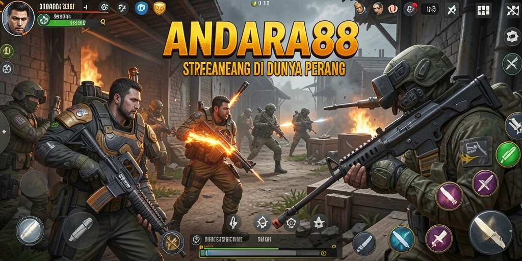 Tangkapan layar gameplay ANDARA88 menampilkan aksi strategi mendebarkan.