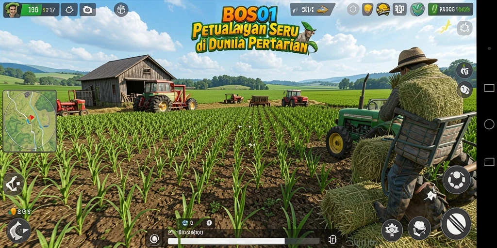 Tampilkan gameplay seru dengan tanaman dan pengelolaan ladang.