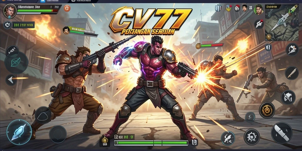 Screenshot CV777 menampilkan aksi pertarungan yang mendebarkan.