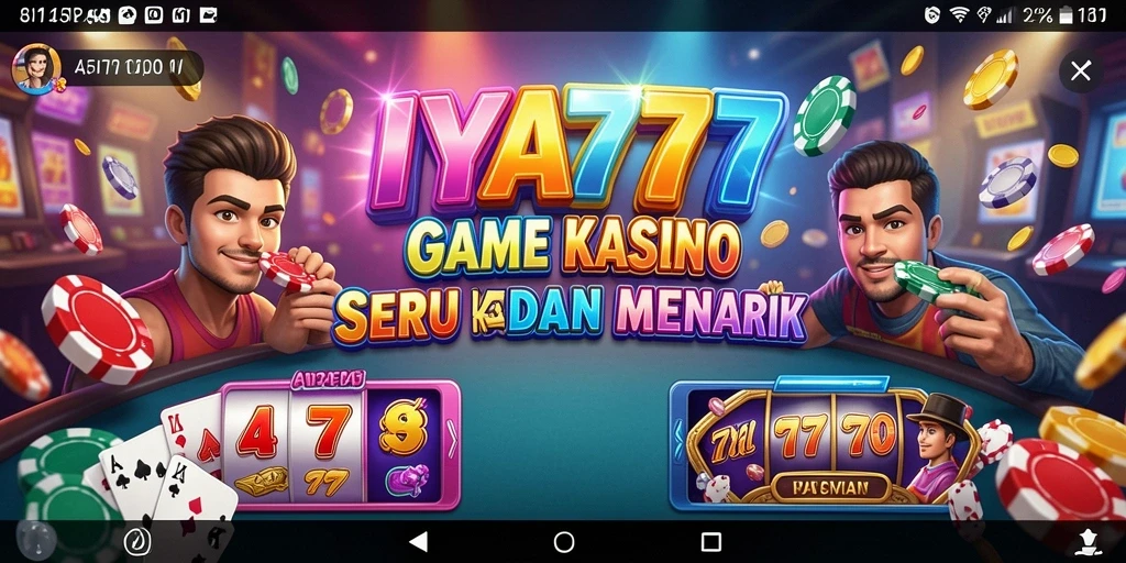 Screenshot utama IYA777 menampilkan gameplay Kasino yang seru dan menarik.