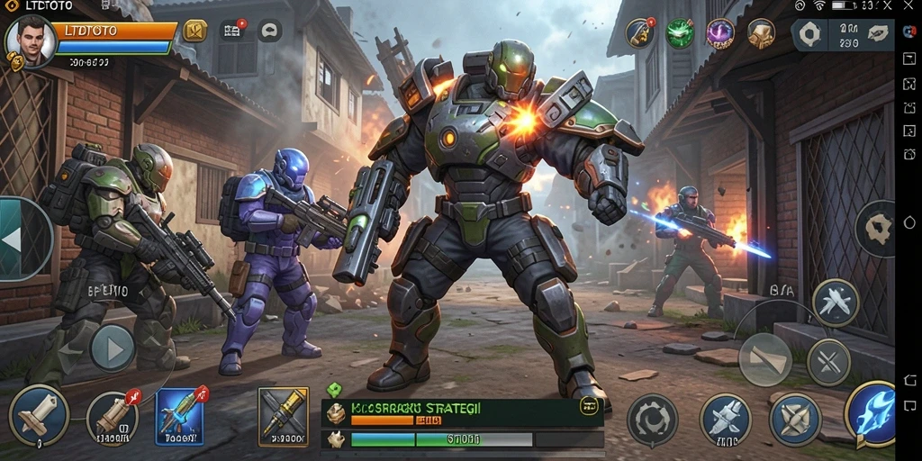 Screenshot gameplay LTDTOTO menunjukkan aksi strategi yang mendebarkan.