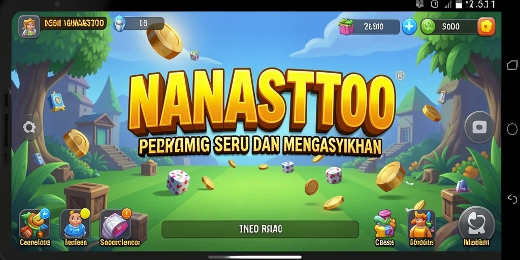 Screenshot gameplay <strong>NANASTOTO</strong> menampilkan keseruan permainan Idle yang penuh warna.