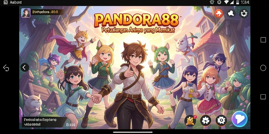 Tampilan gameplay seru di dunia Anime yang menawan.