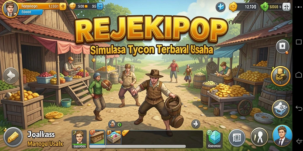 Tampilan gameplay REJEKIPOP yang menarik dan interaktif.