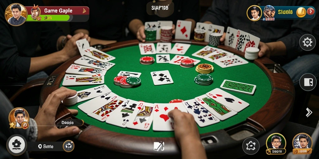 Gameplay SIAP108 yang menampilkan keseruan permainan Gaple.